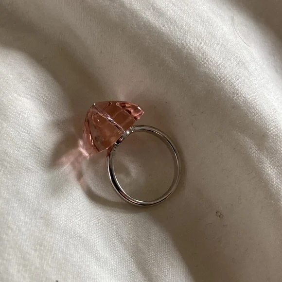 Lalique Charmante ring pink size 53